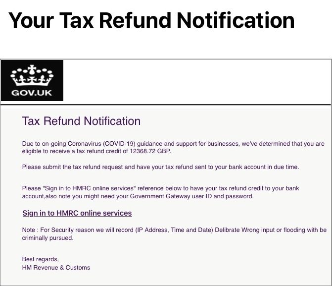 Hmrc Tax Refund Into Bank Account