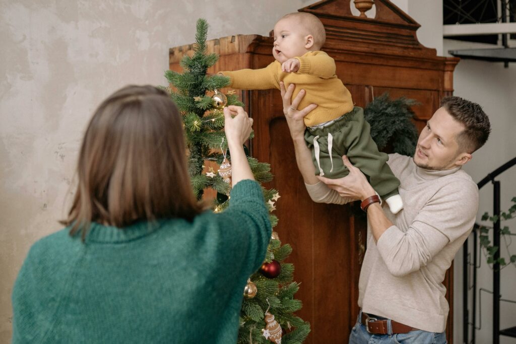 I’m giving my son a JISA for Christmas (one year late)
Family with Christmas tree